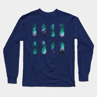 Pineapple Paint Design Long Sleeve T-Shirt